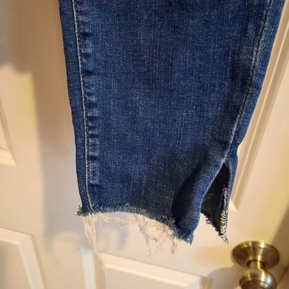Polo Ralph Lauren Tompkins Skinny Crop Jeans Womens 27 Stretch Ripped Raw Hems - Picture 5 of 13